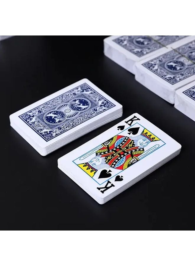 ورقة بوكر مطلية بالبلاستيك 55 ورقة مجموعة ألعاب عائلية هدية للحفلات - Image 2