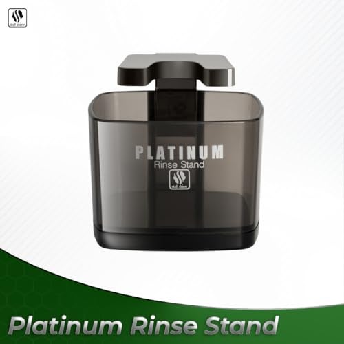 skull shaver Platinum Rinse Stand | Shaver Holder Compatible with All Models | Brush Holder, Makeup Brush Holder - Fast and Easy Cleaning, Chrome Plated Handle, Durable Construction - Image 5