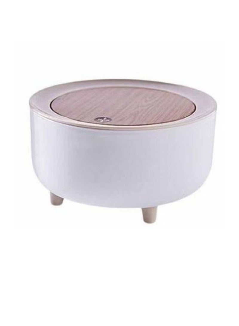 Small Trash Can With Touch Lid In Beautiful Decorative Design Suitable For Desktop And Table  - Image 1