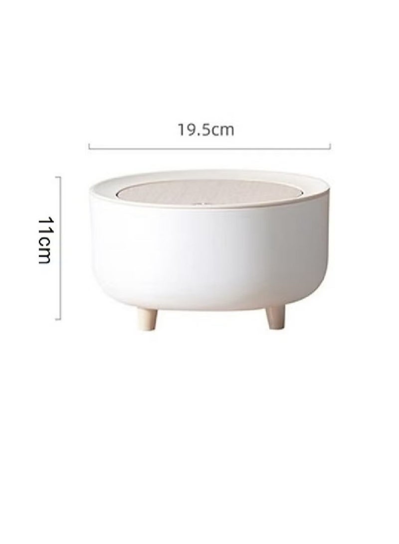 Small Trash Can With Touch Lid In Beautiful Decorative Design Suitable For Desktop And Table  - Image 3