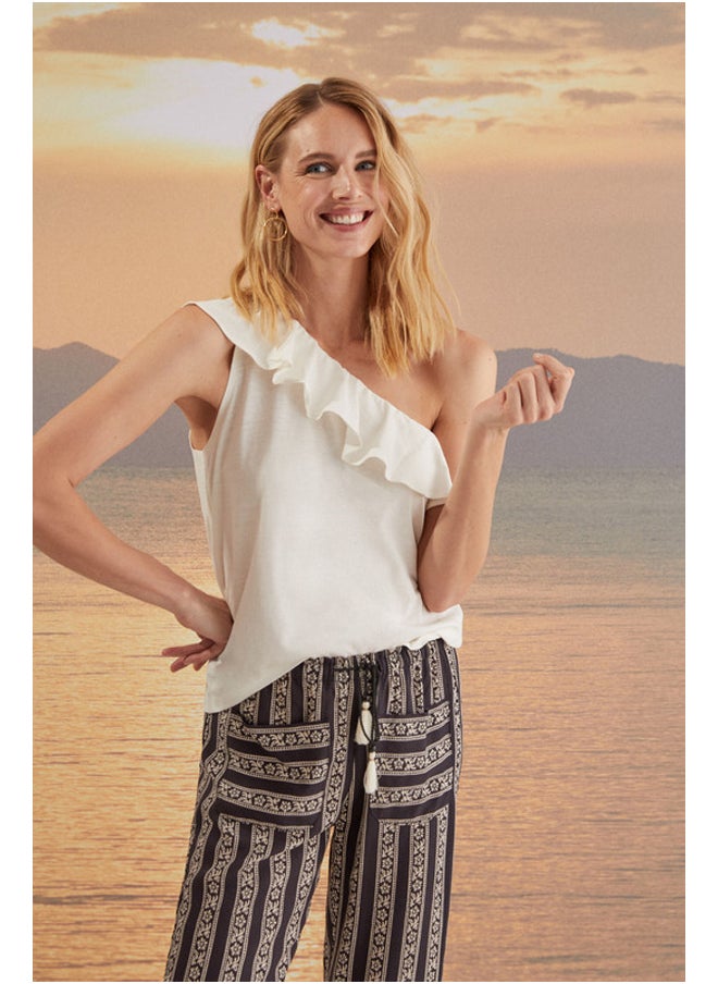 women'secret - Cotton asymmetric top - Image 1