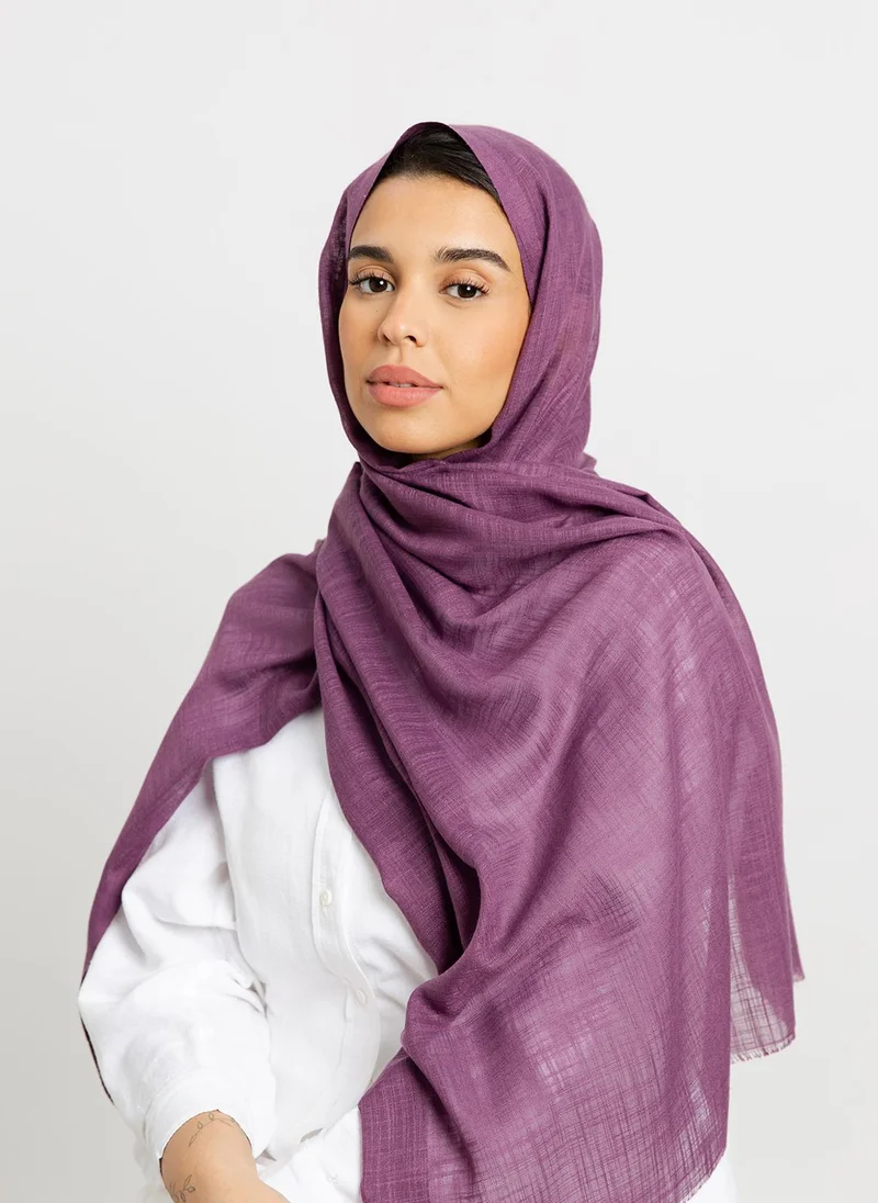 Kaafmeem Purple - Cotton Flam Tarha