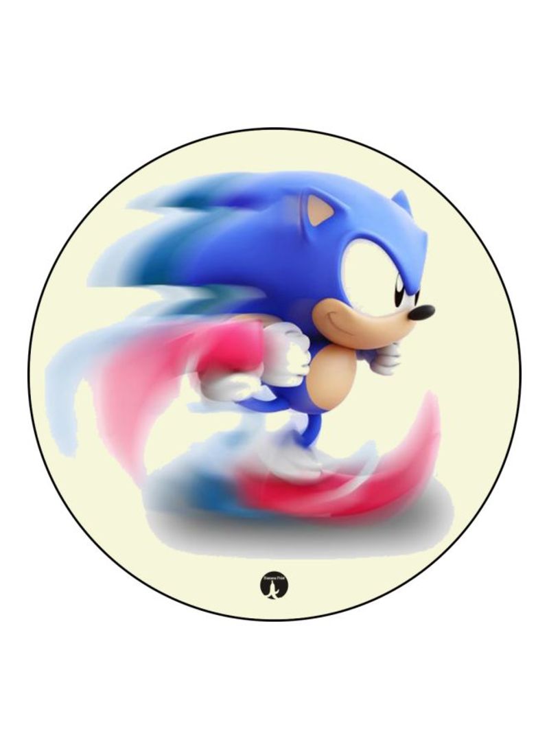 RKN Sonic Video Game Printed Mousepad Blue/Beige/Red