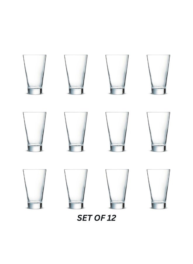 Arcoroc Shetland Long Drink Glass Set – 420ml (Pack of 12) | Premium Quality | Dishwasher Safe | Durable Transparent Glass - Image 2