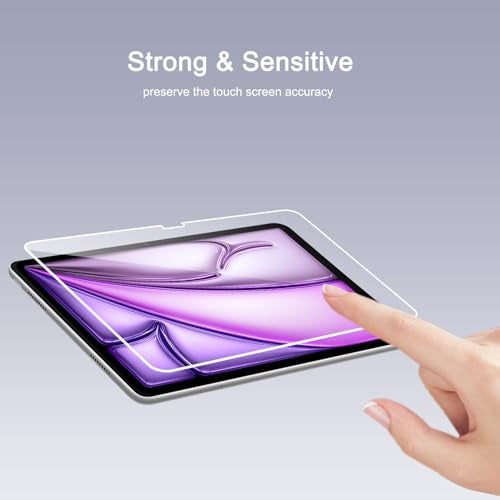 Ailun Screen Protector for iPad Pro 13 Inch 2025/2024 [8/7th Generation,M5/M4], iPad Air 13 Inch 2025/2024 [7/6th Generation,M3/M2] Tempered Glass Face ID Apple Pencil Compatible Case Friendly 2 Pack - Image 4
