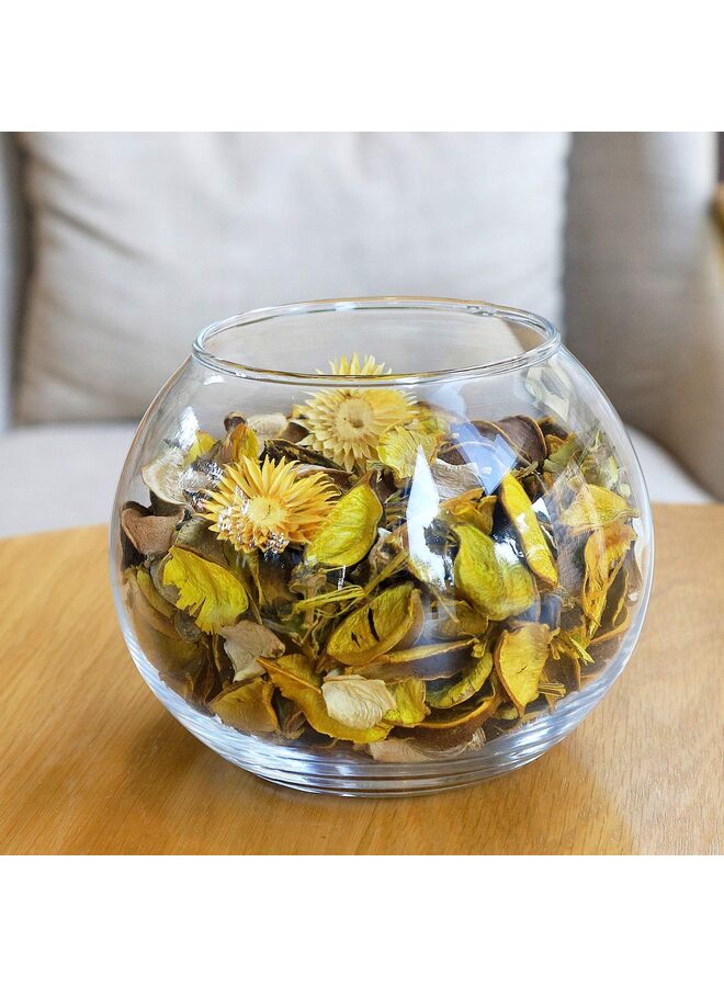 حشو وعاء البوت بوري، أكياس بوت بوري برائحة الليمون، زهور مجففة صفراء للزينة، عطر منزلي، بتلات زهور لتزيين المزهريات، 3.5 أونصة - Image 5