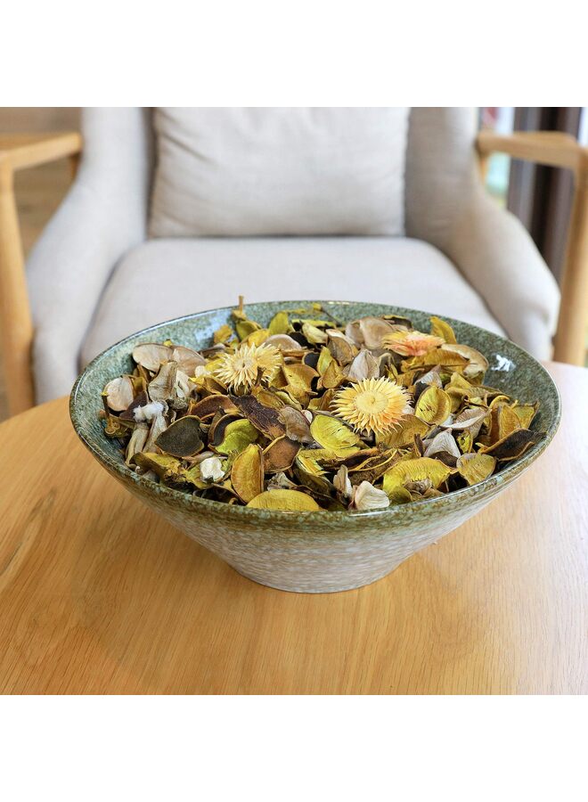 حشو وعاء البوت بوري، أكياس بوت بوري برائحة الليمون، زهور مجففة صفراء للزينة، عطر منزلي، بتلات زهور لتزيين المزهريات، 3.5 أونصة - Image 4