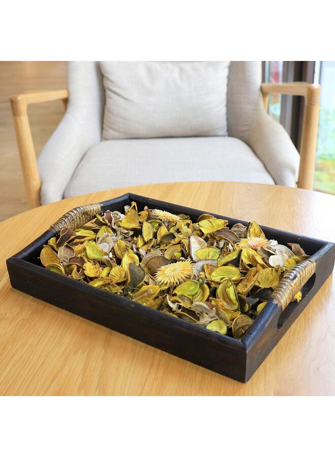 حشو وعاء البوت بوري، أكياس بوت بوري برائحة الليمون، زهور مجففة صفراء للزينة، عطر منزلي، بتلات زهور لتزيين المزهريات، 3.5 أونصة - Image 3