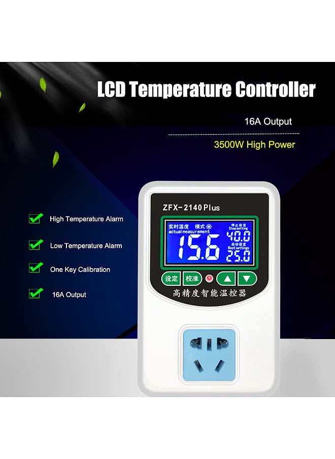 Generic - ZFX-2140A Digital Temperature Controller Intelligent High Accuracy Heating Cooling NTC Sensor Temp Control Thermostat for Freezer Fridge Hatching - Image 1