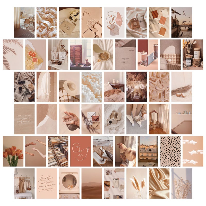 New 50 Posters Postcard Poster Decorative Painting Color Aesthetic Postcard Card - Image 5