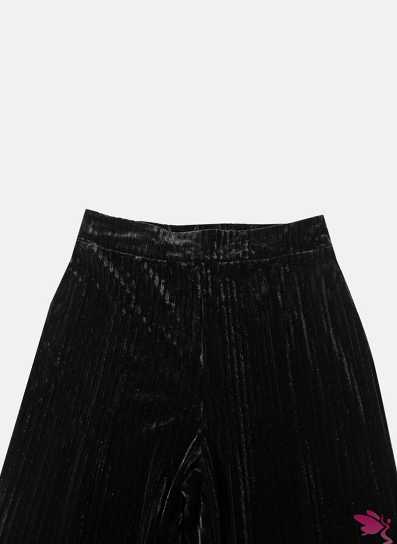 يونيكي Black Striped Trousers