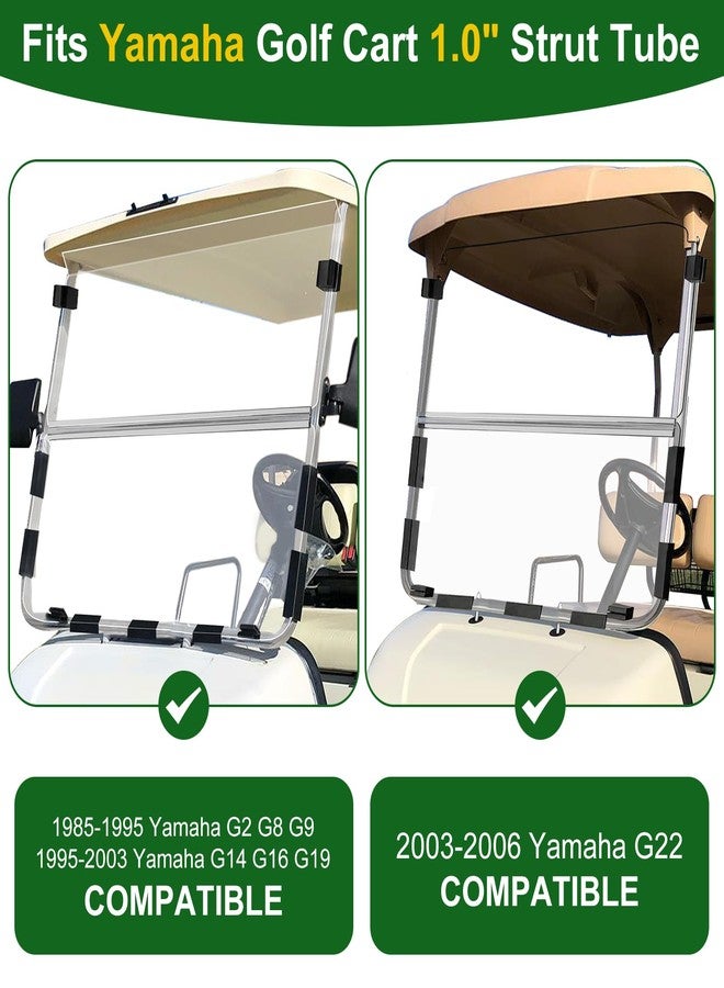 Cartalia Golf Cart Windshield Retaining Clips Kit for 1982-Up Club Car DS / 1985-2006 Yamaha G2 G8 G9 G14 G16 G19 G22, 7+2+2 Windscreen Mounting Sash Window Short Clips Universal Fit 1"x1" Struts Rail - Image 3