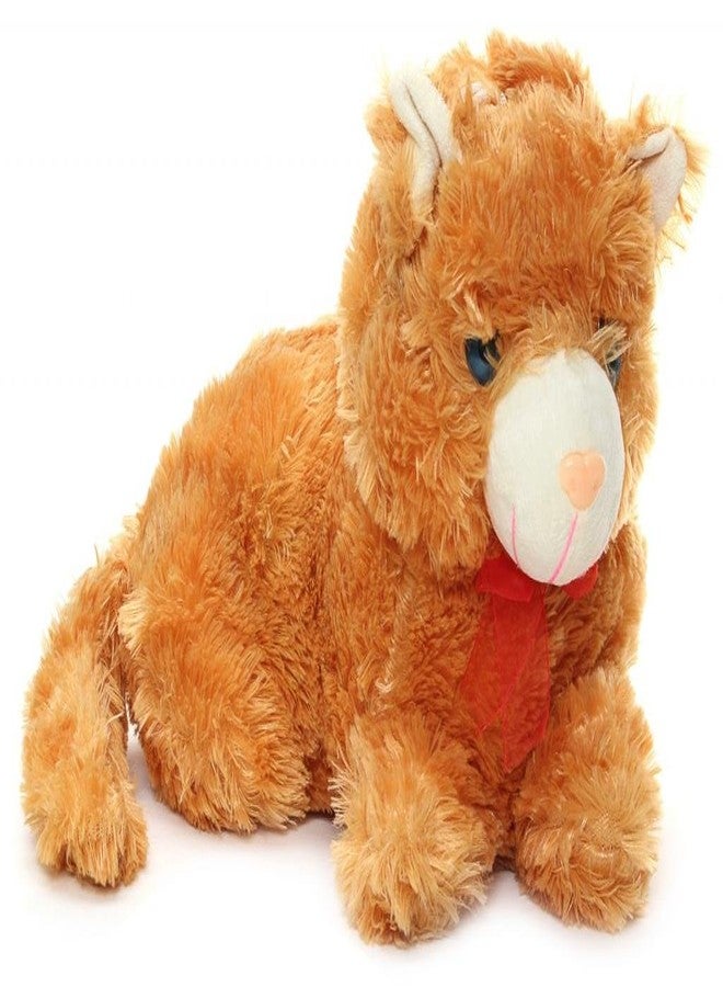 Tickles Cute Cat Soft Stuffed Plush Animal Toy for Kids Boys & Girls Birthday Gifts (Color: Brown Size: 35 cm) - Image 1