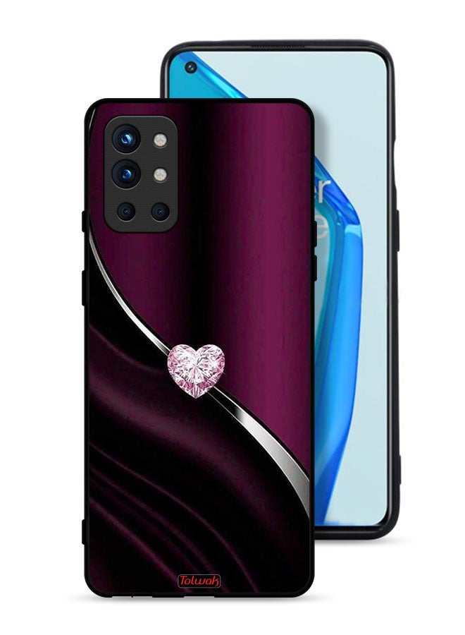 Tolwak OnePlus 9R 5G Protective Case Cover Diamond Heart - Image 1