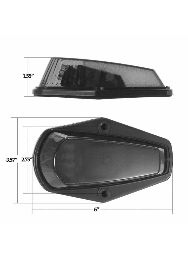 HHCSOP Amber Cab Marker Light for Ford F150 F250 F350 1973-1997 F-Series Super Duty Pickup Trucks, 12 LED Roof Running Lights Top Clearance Lamp w/Wiring Harness （Pack of 5） - Image 5
