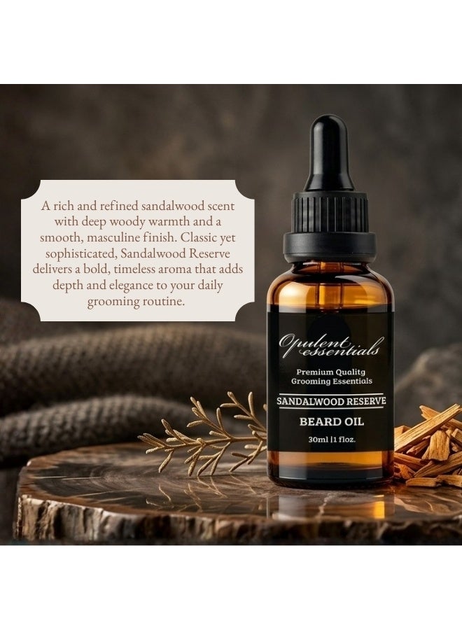 Opulent essentials Sandalwood Reserve - Beard Oil - Image 4