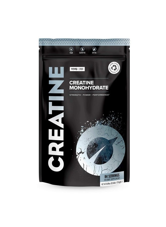 Vivo Life - Creatine Monohydrate Powder Micronised Vegan, Unflavoured (8.8 Oz, 84 Servings) - Image 1