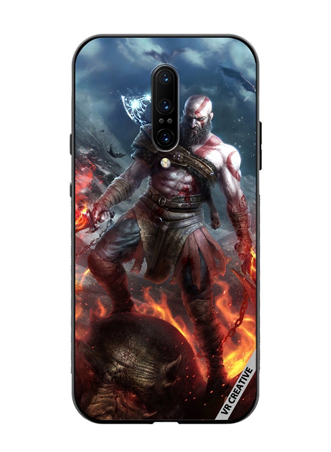 VR CREATIVE Protective Case Cover For OnePlus 7 Pro Kratos God Of War Game Design Multicolour - Image 1