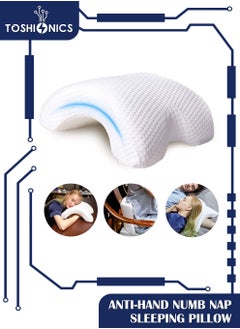 Multi function Cuddle U Shape Memory Foam With Arm Hole Anti Hand Numb Desk Nap Sleeping Health Neck Soft Breathable Couple Pillow