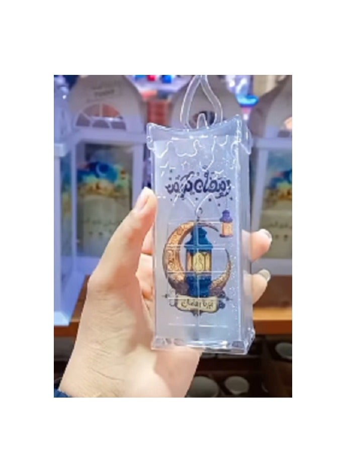 شموع عيد مبارك بدون لهب، زينة رمضان، شمعة LED ضوء ا مصابيح للطاولة والحرف اليدوية وديكور سطح المكتب والعطلات والمنزل والحفلات ورمضان والعيد عدد 2 - Image 4