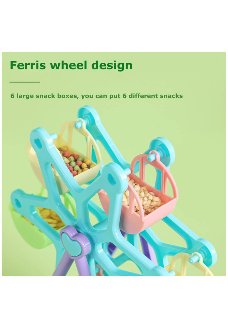 Ferris Wheel Toy for Bird with Feeder Training Parrot Food Box Birds Brain Game in Cage (Ferris Wheel) - Image 5