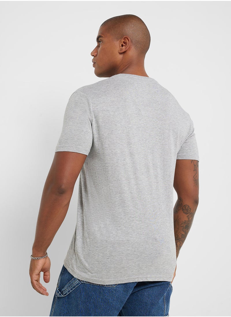 BRAVE SOUL Pack of 2 Basic T-Shirt  - Image 4