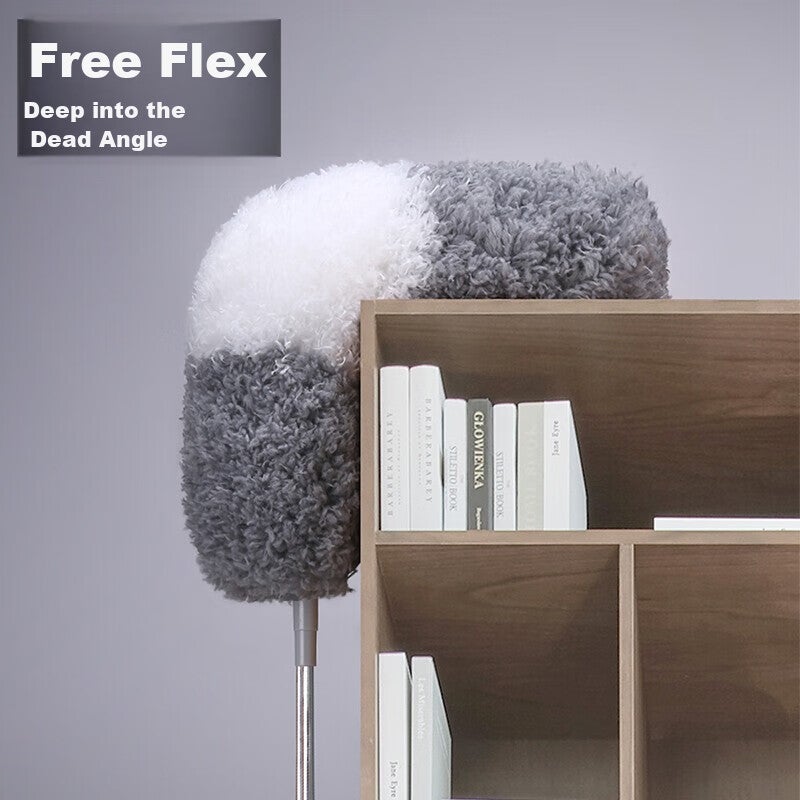 Wuyuehua Extendable Duster ، منفضة الريشة للاستخدام المنزلي ، يمكن أن تصل إلى أسقف عالية وأداة إزالة الغبار ، Zen Duster ، 2.8 متر - Image 4