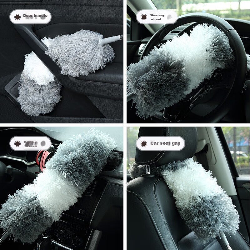 Wuyuehua Extendable Duster ، منفضة الريشة للاستخدام المنزلي ، يمكن أن تصل إلى أسقف عالية وأداة إزالة الغبار ، Zen Duster ، 2.8 متر - Image 1