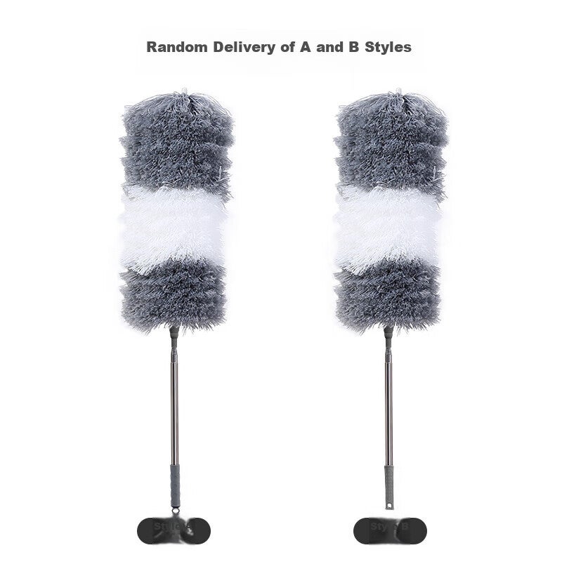 Wuyuehua Extendable Duster ، منفضة الريشة للاستخدام المنزلي ، يمكن أن تصل إلى أسقف عالية وأداة إزالة الغبار ، Zen Duster ، 2.8 متر - Image 3