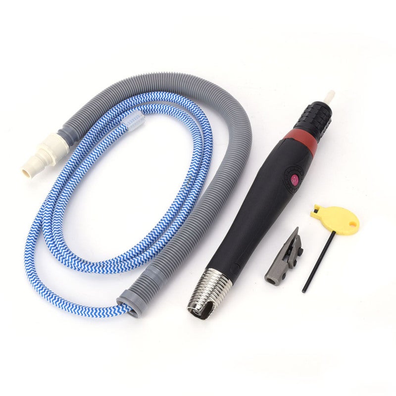 Air Grinder File 0.7mm Stroke Compressed Air Power Saving - Low Noise Silencer Tube Reciprocating Speed 28000rpm for Fine Jade Carving - Image 2