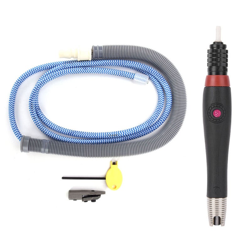 Air Grinder File 0.7mm Stroke Compressed Air Power Saving - Low Noise Silencer Tube Reciprocating Speed 28000rpm for Fine Jade Carving - Image 1