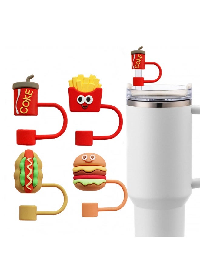 هومستر غطاء من القش لكوب ستانلي، متوافق مع الأكواب سعة 30 و40 أونصة، أغطية قابلة لإعادة الاستخدام ومقاومة للغبار بقطر 10 مم و0.4 بوصة لتزيين الحفلات - Image 1