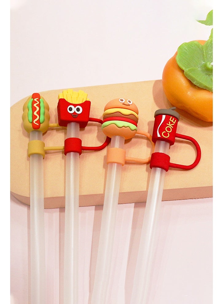 هومستر غطاء من القش لكوب ستانلي، متوافق مع الأكواب سعة 30 و40 أونصة، أغطية قابلة لإعادة الاستخدام ومقاومة للغبار بقطر 10 مم و0.4 بوصة لتزيين الحفلات - Image 3