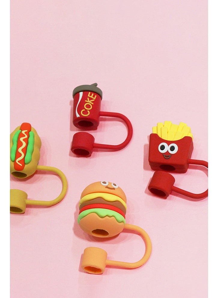 هومستر غطاء من القش لكوب ستانلي، متوافق مع الأكواب سعة 30 و40 أونصة، أغطية قابلة لإعادة الاستخدام ومقاومة للغبار بقطر 10 مم و0.4 بوصة لتزيين الحفلات - Image 2