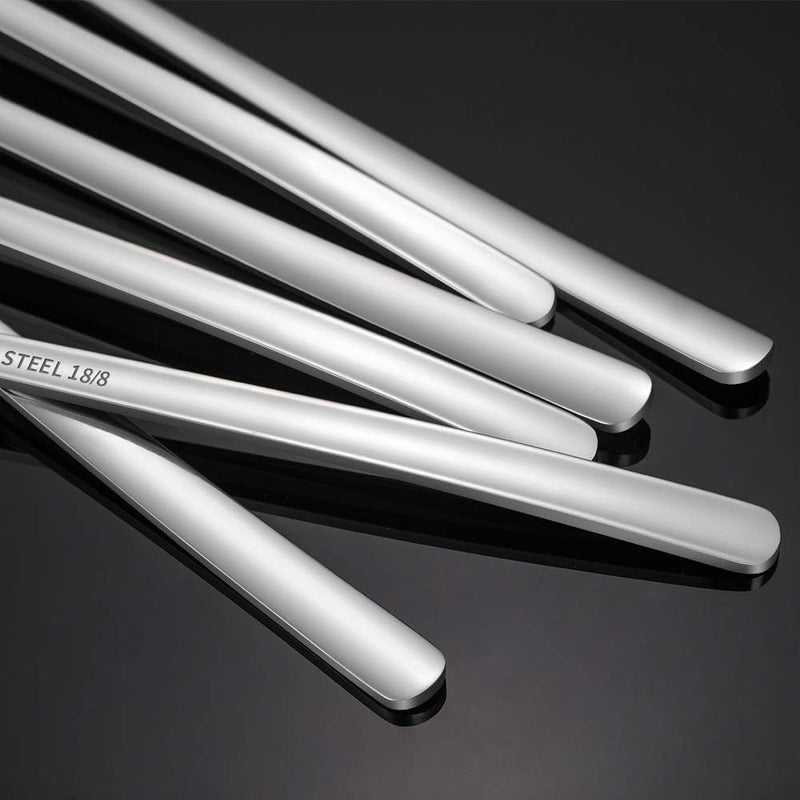 Briout 9 Inches Long Handle Spoon, 4 Pieces Iced Coffee Spoons, Ice Cream Tea Spoon, Premium 18/8 Stainless Steel Cocktail Stirring Spoons for Mixing Milkshake Cold Drink - Image 4