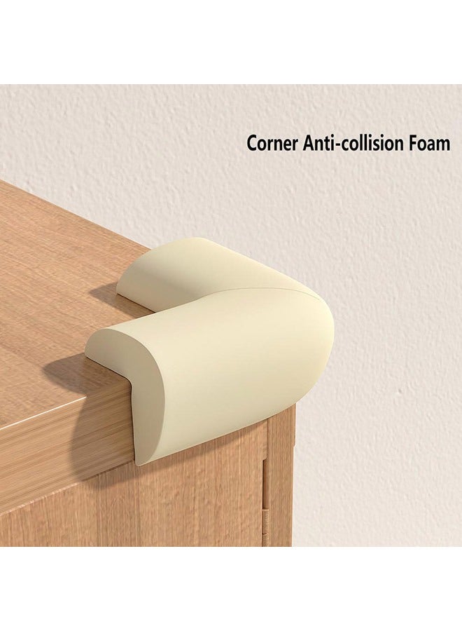 صوجي وسادة زاوية أمان مكونة من 10 قطع لحماية الأطفال من الصدمات وواقي الطاولة الآمن للأثاث المنزلي - Image 2