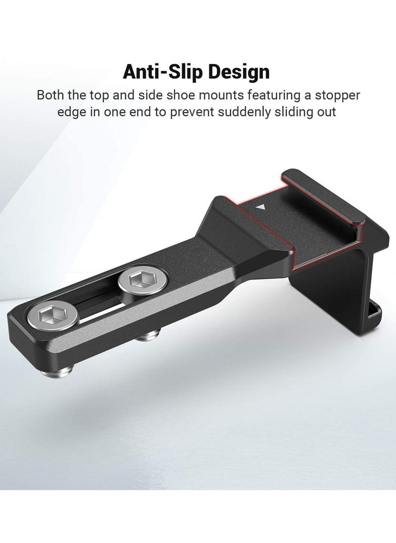 Y&D - Camera Mount Adapter with Dual Cold Shoe Extension Hot Shoe, Universal Extended Bidirectional Cooling Device, Two-Way Accessory Monitoring Equipment Stand Accessories 2881 - Image 1