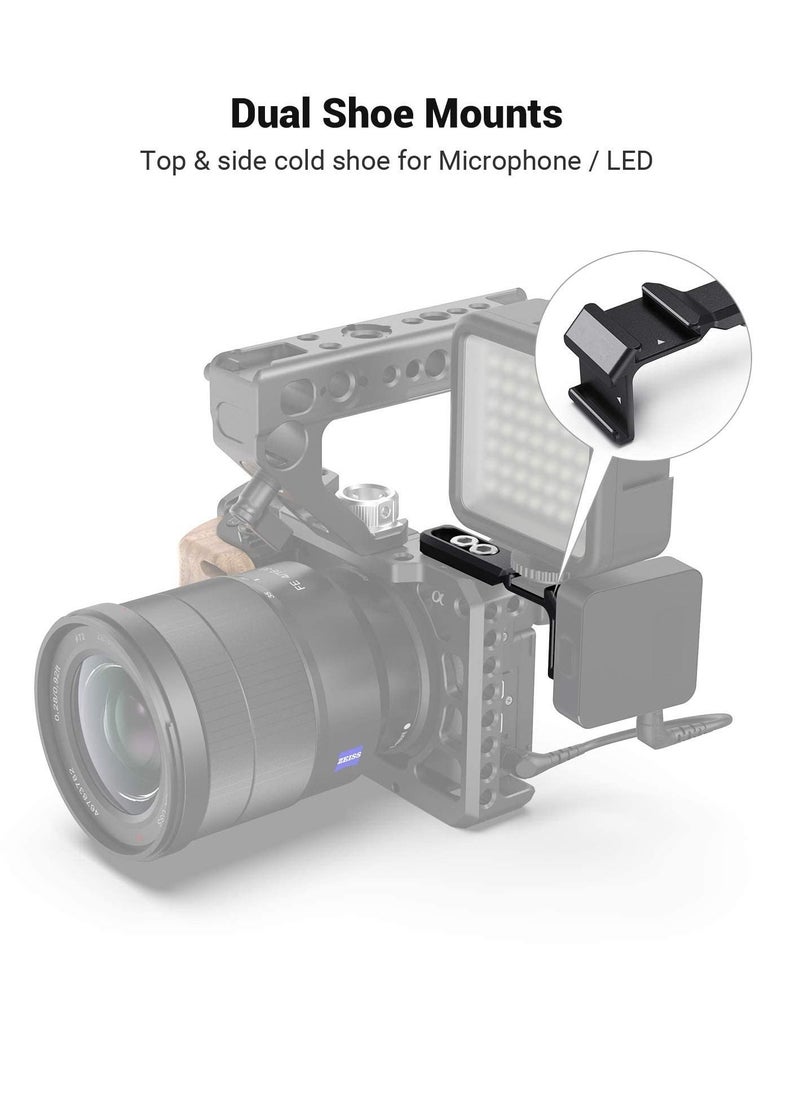 Y&D - Camera Mount Adapter with Dual Cold Shoe Extension Hot Shoe, Universal Extended Bidirectional Cooling Device, Two-Way Accessory Monitoring Equipment Stand Accessories 2881 - Image 1