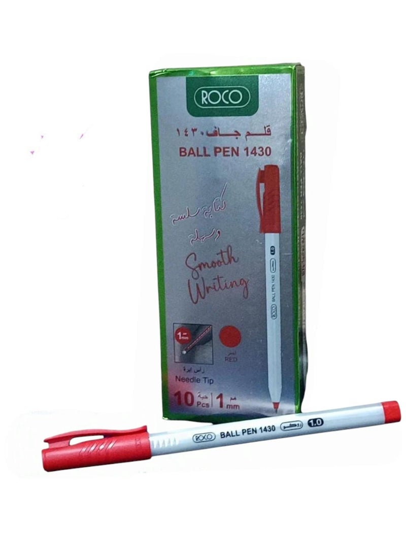 روكو قلم حبر جاف أحمر