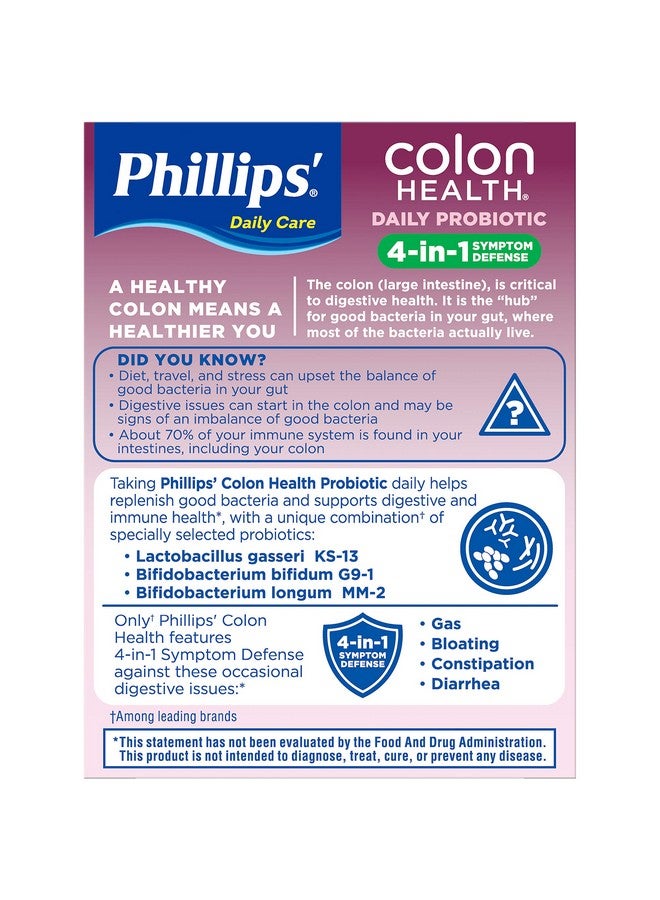Phillips' Colon Health Capsules 30 Capsules (Pack Of 3) - Image 4