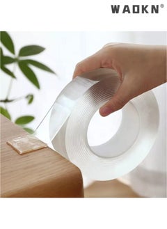 WAOKN 3M Magic Adhesive Tape - Extra Length, Washable, Waterproof, Double-Sided Mounting Solution, Transparent Acrylic Base for Versatile Surface Attachment（6Pcs）  - Image 2