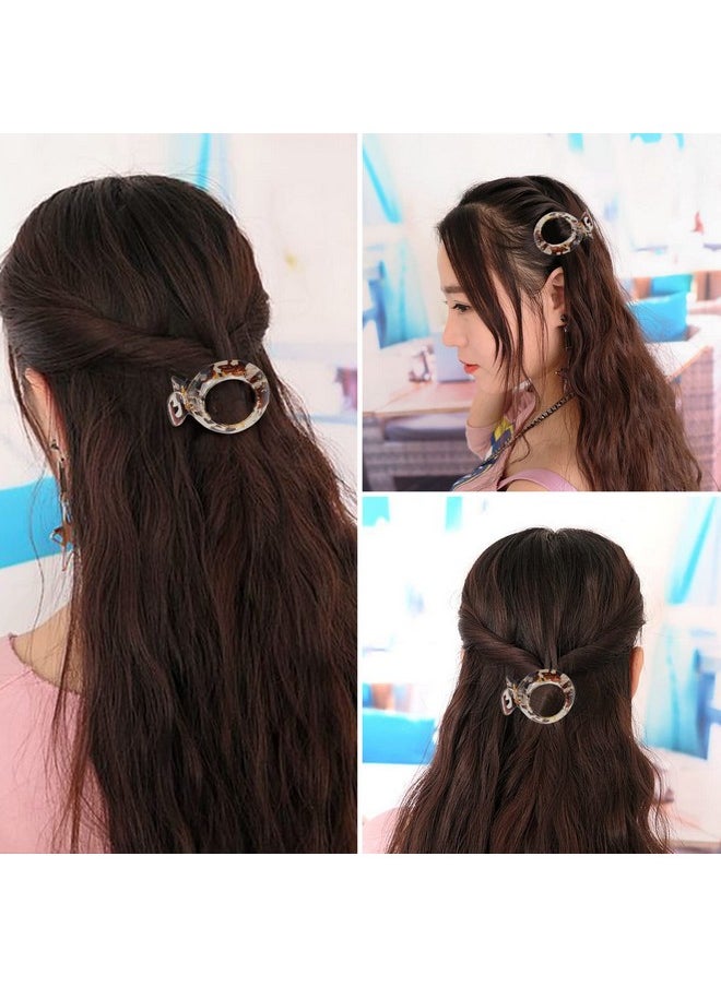 AEGYPIUS - AEGYPIUS Hair Clip for Thin Hair, Small Flat Hair Claw, Light Brown - Premium Resin, Resilient Spring Action, Ideal for Everyday Styling, Women & Girls Size - Image 1