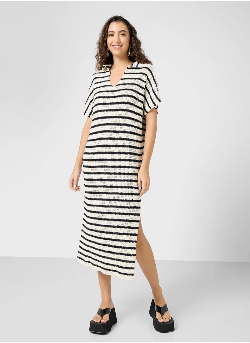 Ginger Polo Stripe Beach Tunic