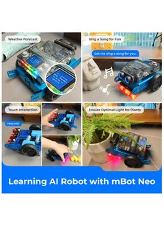 Makeblock Makeblock mBot Neo Coding Robot for Kids, AI Learning Robot Support Scratch & Python Programming, Robotics Kit for Kids Ages 8-12 and up, Building STEM Robot Toys Gifts for Boys Girls  - Image 2