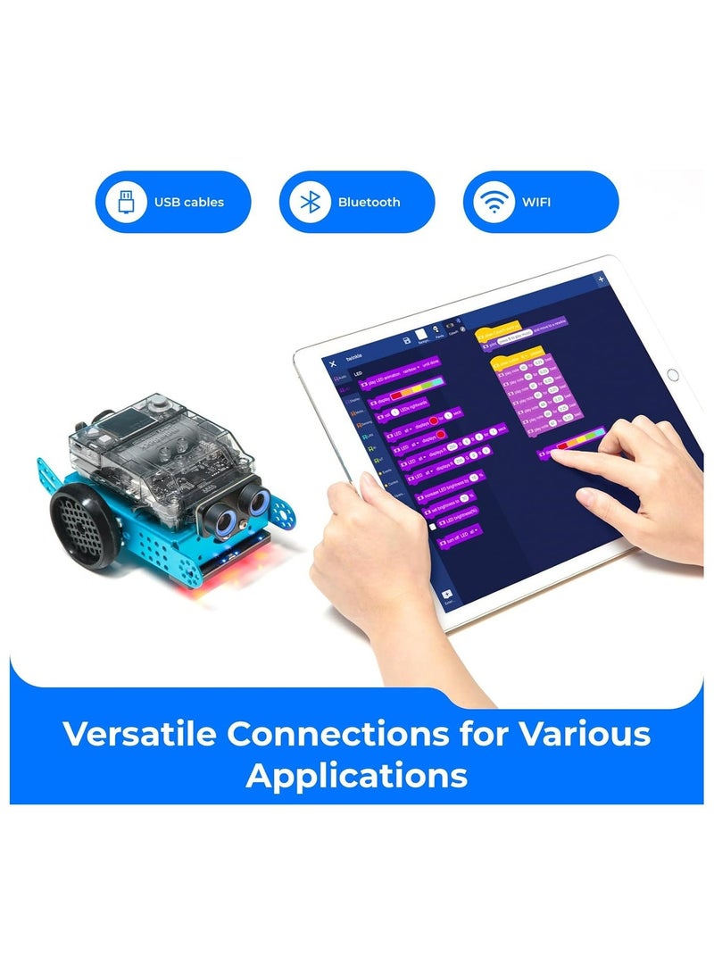 ميك بلوك روبوت البرمجة (Makeblock mBot 2 (Neo للأطفال، روبوت التعلم بالذكاء الاصطناعي يدعم برمجة Scratch وPython، مجموعة الروبوتات للأطفال من سن 8 إلى 12 عامًا وما فوق، ألعاب روبوت STEM هدايا للأولاد والبنات - Image 5