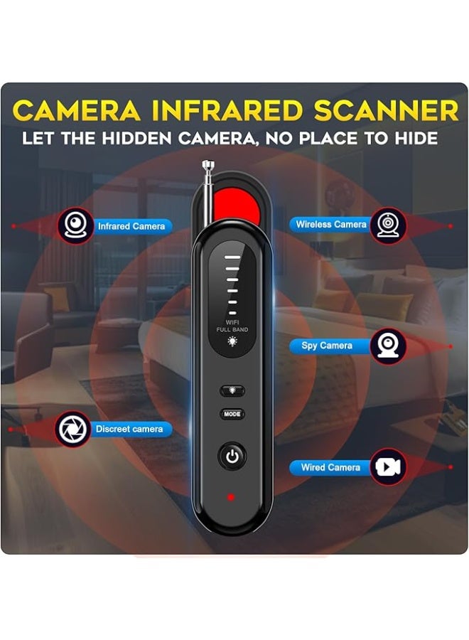 Generic Portable Hidden Camera Detector, Bug Detector, GPS Finder, Anti Spy Wireless Signal Scanner, Infrared Camera Detector, Listening Device Detector for Home,Office,Travel,Car - Image 3