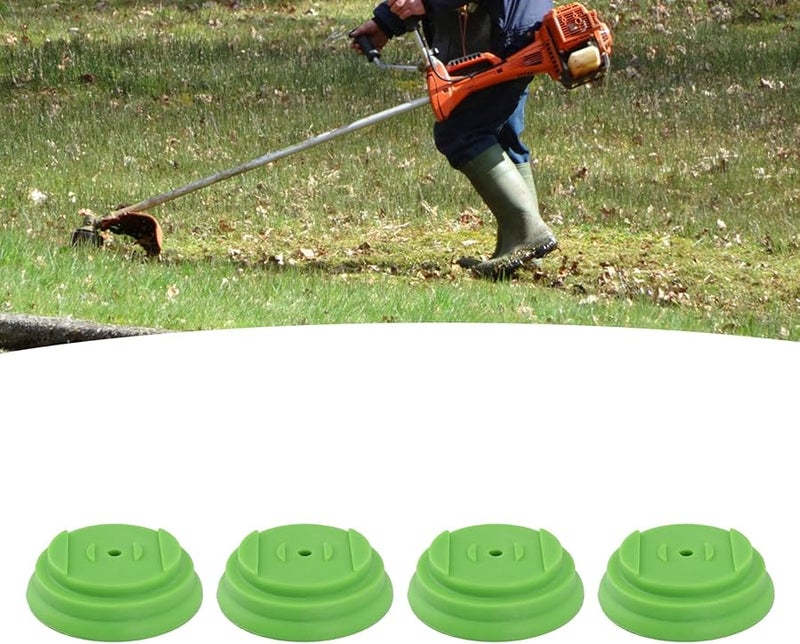 غطاء جزازة العشب البلاستيكي الأخضر مجموعة 4 قطع مع حلقات القاعدة والبراغي سهلة التركيب - Image 5