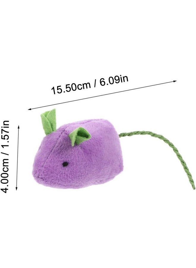 Generic Pups&Pets 2 Pcs Plush Mouse Cats Rattling Mice Amusement Toys Catnip Mice Toys Cat Mice Toys Kitten Stuffed Animal Toy Cat Catching Toy Mouse - Color May Vary  - Image 4