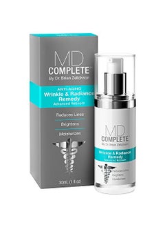 MD Complete by Dr. Brian Zelickson MD Complete Wrinkle  Radiance Remedy PLUS  AntiAging Skin Rejuvenation Treatment  with Retinol Vitamins C  E and Hyaluronic Acid  Improves Fine Lines  Wrinkles 10 fl oz 