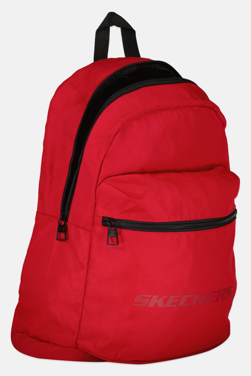 SKECHERS Women Brand Logo Backpack 33 H x 29 L x 15 W cm, Red  - Image 3